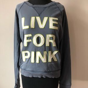 Victorias Secret Vintage PINK Distressed Throwover